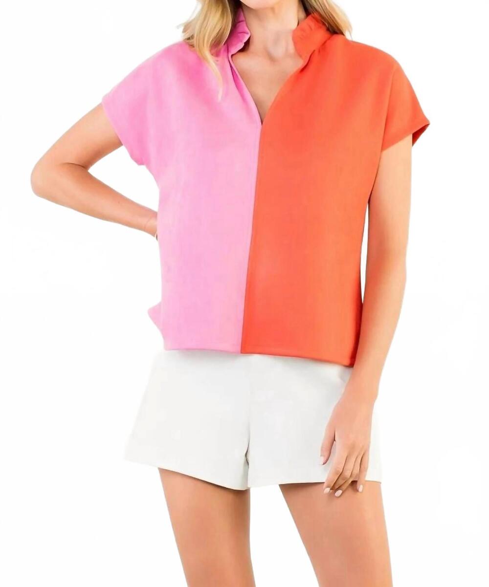 NEW THML candy girl top in orange